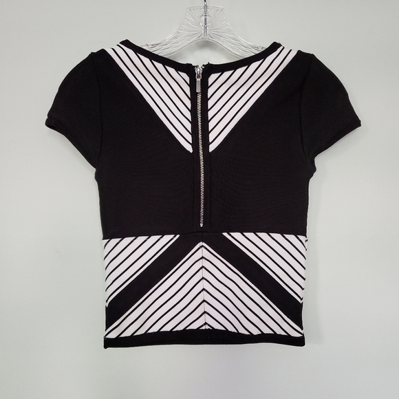 bebe Knit Cut-Out Crop Top - Picture 2 of 8